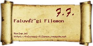 Faluvégi Filemon névjegykártya